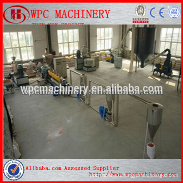 recycled plastic granulating machine wood plastic granules production line